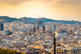 The Basílica de la Sagrada Família in Barcelona